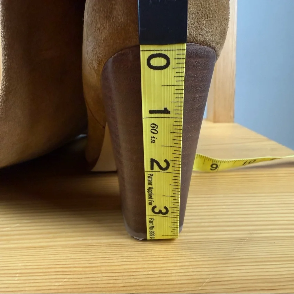 Crown Vintage Tan Suede Heeled Cowgirl Boots - Picture 16 of 16